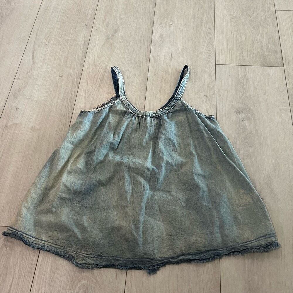 Anthropologie Pilcro Sleeveless Chambray Tank Top size s
